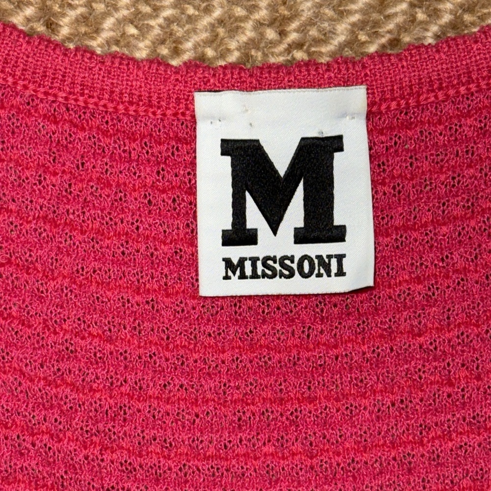 M Missoni Pink, Yellow & Brown Striped Knit Dress - Picture 3 of 6